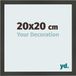 yd. Cadre photo 20x20 cm MDF Anthracite Bologna