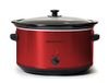 Elite Gourmet MST-900RXT XL Jumbo mijoté électrique en céramique avec température réglable pour entrées, sauces, ragoûts et sauces, couvercle en verre et casserole, lavable au lave-vaisselle, 8 litres