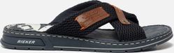 Rieker Slippers Blauw Synthetisch - Maat 46