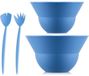 BODUM Set van 2 kommen 3 L en 4,9 L met saladebestek - Topee - Matisse