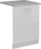 Vicco R-Line Vaatwasser deksel – 60 cm, WB Marmer Wit Hoogglans