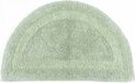 Homescapes Tapis de bain demi-rond sauge vert 50x80 cm
