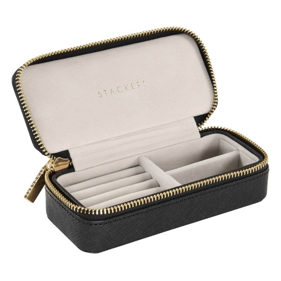 Stackers Mid-size Travel Box Black Sieradenkoffer - 5013648043396