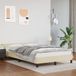 Maison Exclusive Lit double exclusif - Structure de lit avec tête de lit, sans matelas, couleur crème, 120x200 cm