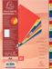 Exacompta 20x Tabbladen met bedrukte tabs in gekleurde PP - 20 tabs - A tot Z - A4 - Geassorteerd - 94E