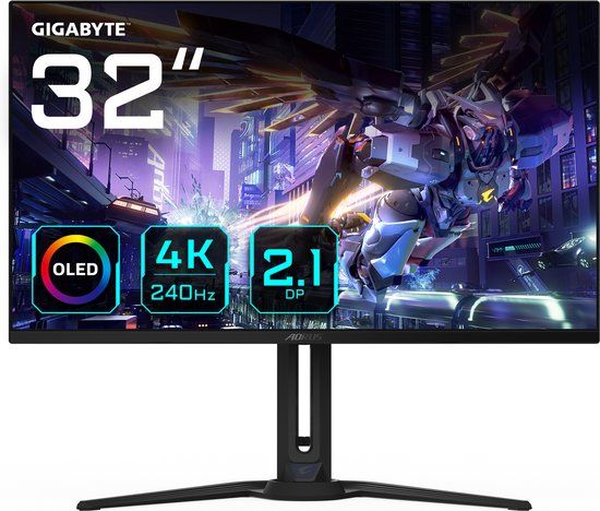 Gigabyte AORUS FO32U2P 31.5" 240Hz OLED Gaming Monitor - 4K UHD, 0.03ms, HDMI 2.1