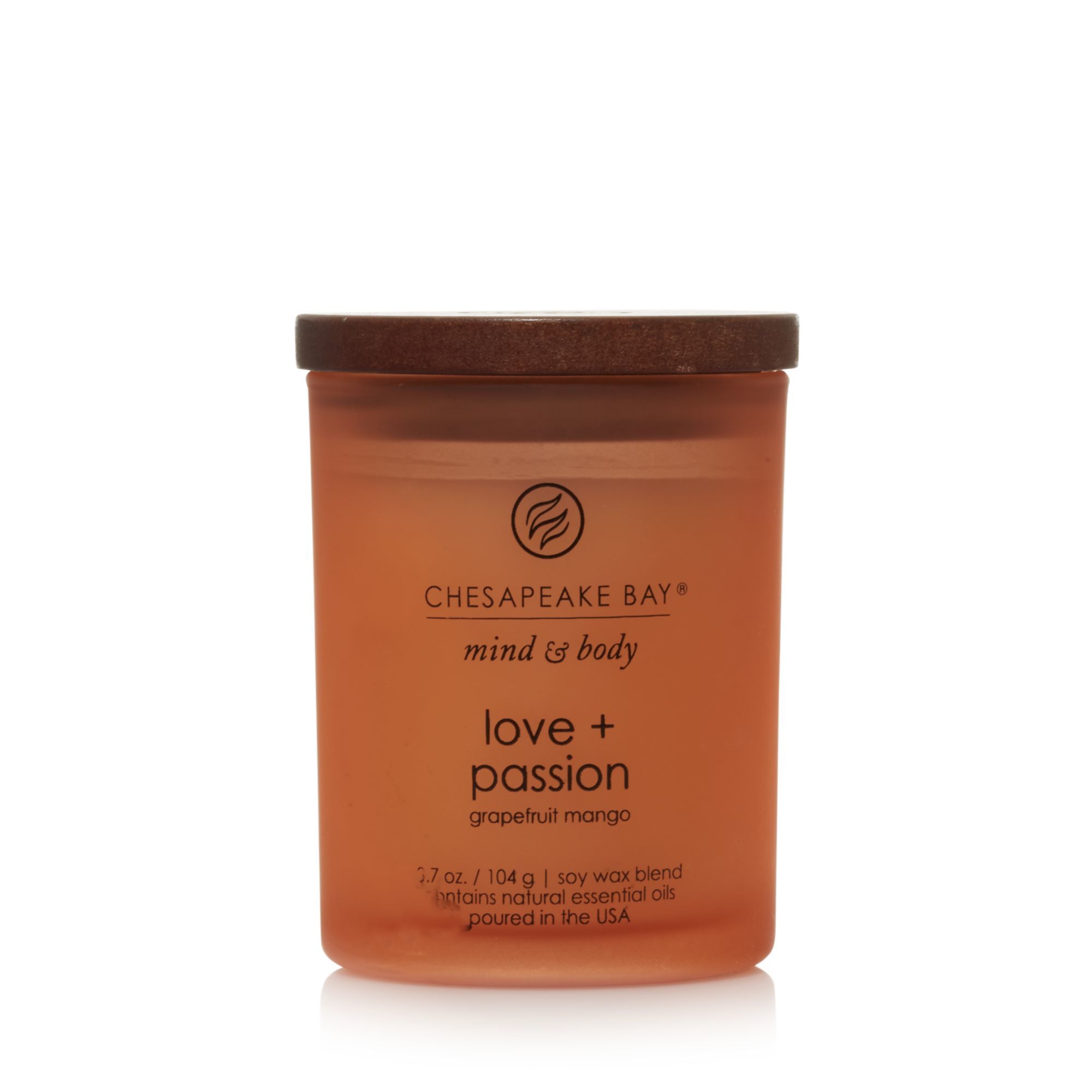 Chesapeake Bay Love & Passion Cylinder Candle - Grapefruit Mango - Orange - 1 pc