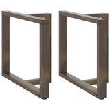 vidaXL - Eettafelpoten - 2 - st - T-vormig - 90x35x(72-73) - cm - staal - naturel