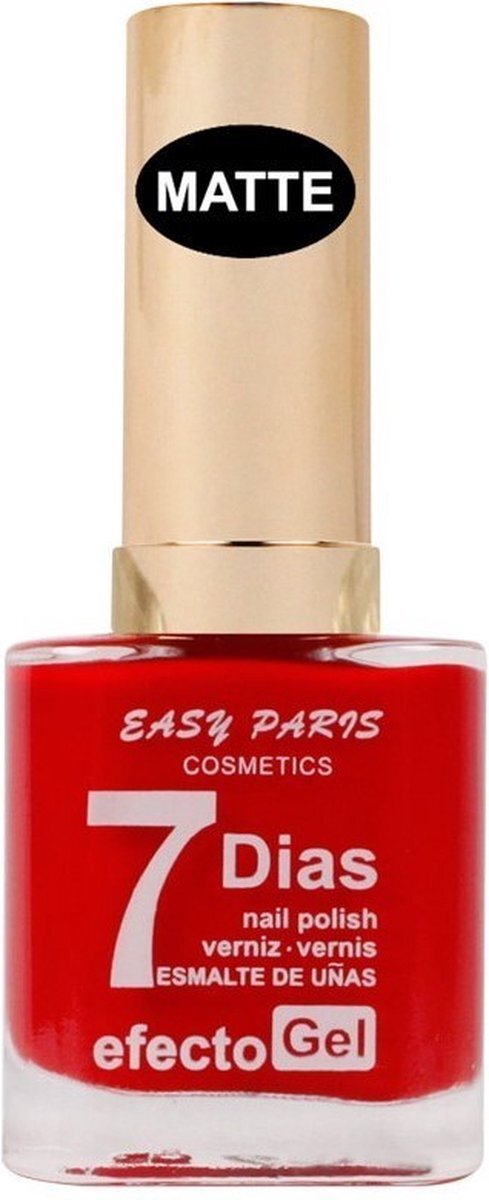 Easy Paris Cosmetics Easy Paris - Nagellak - Mat Rood - 1 flesje met 13 ml inhoud - Nummer 68