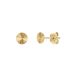 Lucardi Boucles d'oreilles femme en or jaune 14 carats rondes