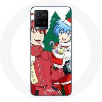 Maniacase Hoesje voor Vivo Y21s 2021 / Y21 2021 Karma en Nagisa Assassination Classroom Anime Eerste Kerstdag Maniacase
