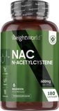 WeightWorld NAC N-Acetyl-Cysteine capsules - 600 mg - 180 capsules