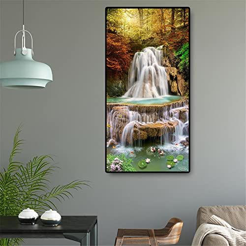 Diamond painting waterval landschap - De Goedkoopste
