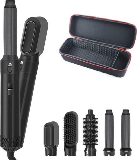 Versteeg Haar Styler - Föhnborstel - 5 In 1 Syler - hetelucht - Met Obergdoos - V2 2023 - Hetelucht - Complete Styler - Gift Edition - 5 Opzetstukken -