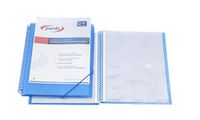 Pardo 843003 - ordner met 30 spiraalbindingen met PP elastieken, blauw