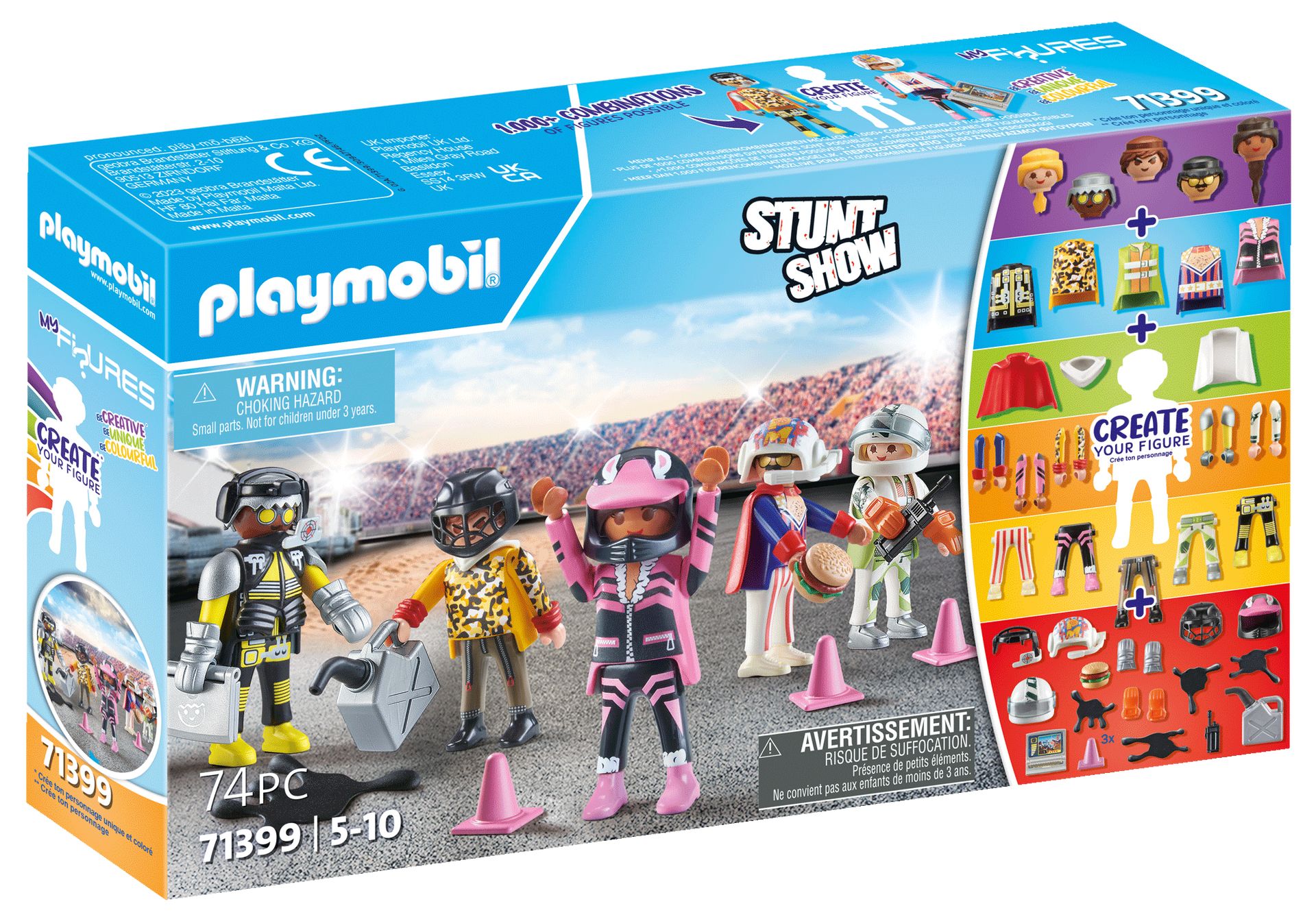 PLAYMOBIL My Figures: Stuntshow - 71399 - Toy Figure Set - Multicolour