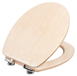 Cornat WC-bril "Ligna" - hoogwaardig echt hout - grenen - softclose-mechanisme