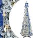 vidaXL Kunstkerstboom Wit 210 cm PVC