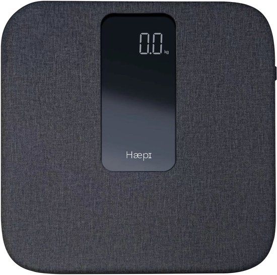 Haepi Emma - Digitale Personenweegschaal - Zwart - 180 kg - 15 jaar garantie