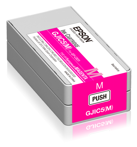 Epson GJIC5(M): Ink cartridge for ColorWorks C831 (Magenta) (MOQ=10) single pack / magenta