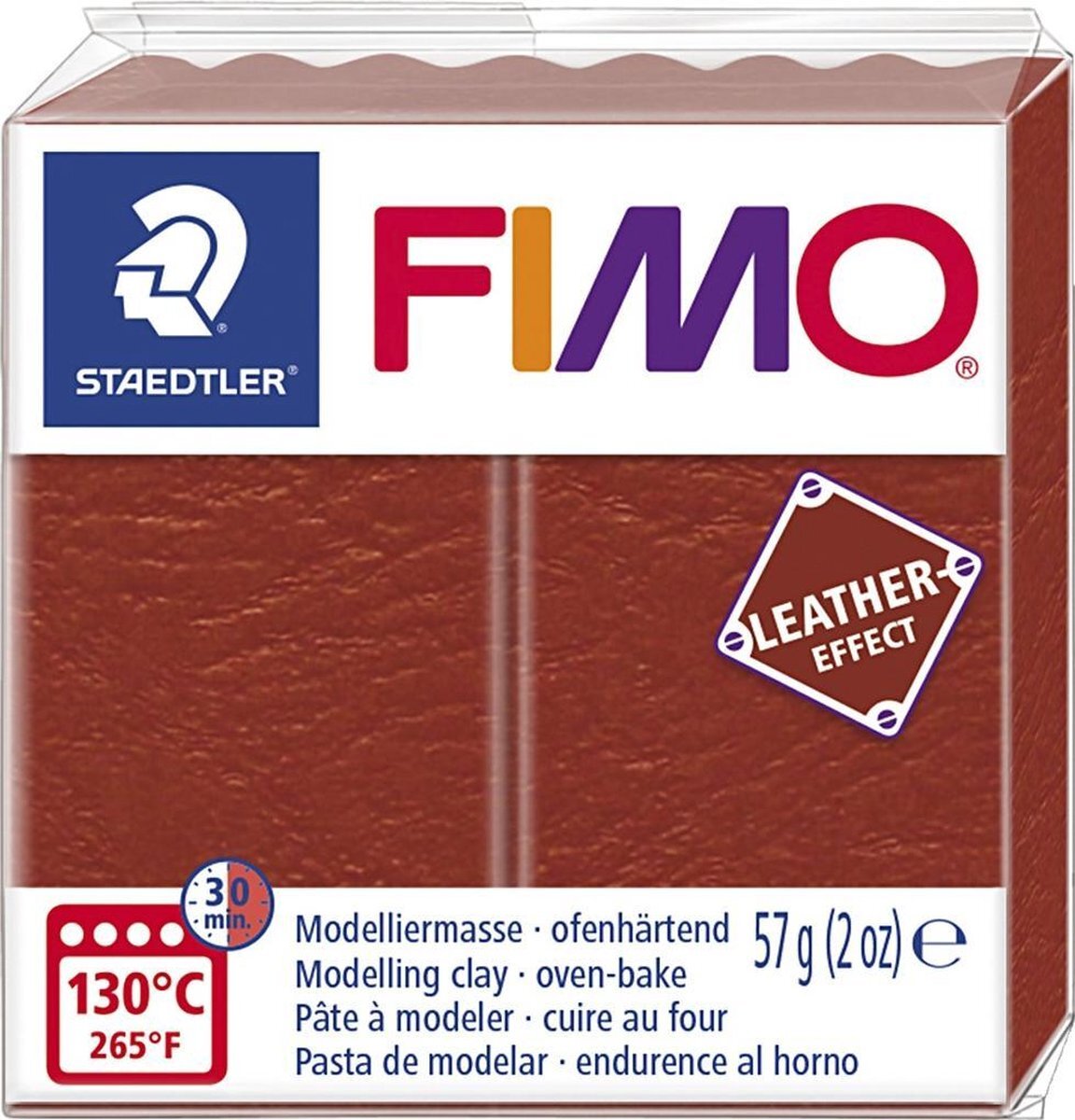 Staedtler Fimo Leereffect Boetseerklei Roest Bruin