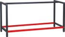 Mannaco Châssis d'établi industriel robuste en acier 175x57x81cm anthracite rouge
