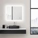LED Talos Sun LED Badkamerspiegel 80 x 70 cm - Licht Frame - 4200K - Digitale Klok