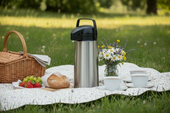 Cookinglife Thermoskan met Pomp - Pompkan - Isoleerkan - 1.8 Liter