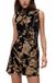 Desigual Jurk beige / groen / zalm roze / zwart
