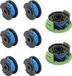 Ryobi 33 m lange draadspoel RAC125 5132002434 voor 18V ONE grastrimmer - vervangende spoelen - set van 10