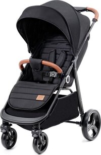 Kinderkraft Grande Plus Buggy - Black - Lightweight Stroller - Up to 22 kg - From Birth