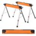 Costway - Lot De 2 Tréteaux Pliables Métalliques 500 Kg