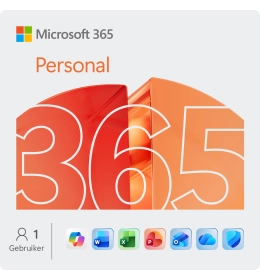 Microsoft Office 365 Personal - Nederlands - 1 jaar abonnement