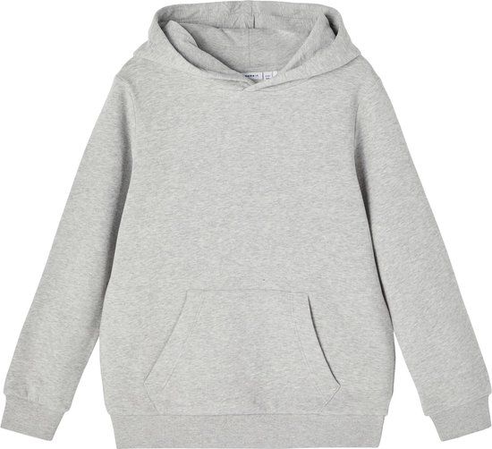 NAME IT KIDS Leno Hoodie Jongens - Grijs - Maat 146