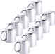 Merkloos / Sans marque Makito Western Europe Mok - 10x - Metallic Zilver - Keramiek - 350 ml