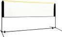 vidaXL filet de badminton - réglable - 300x103x94-158 cm - métal
