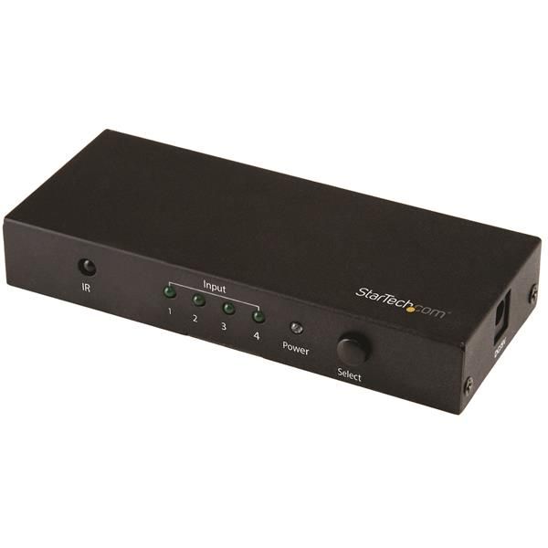 StarTech.com 4-Port HDMI Automatic Switch - 4K 60Hz - Black