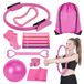 Ensemble de Pilates - 13 pièces - Avec tapis, anneaux et élastiques - Pour la maison - Avec sac de transport