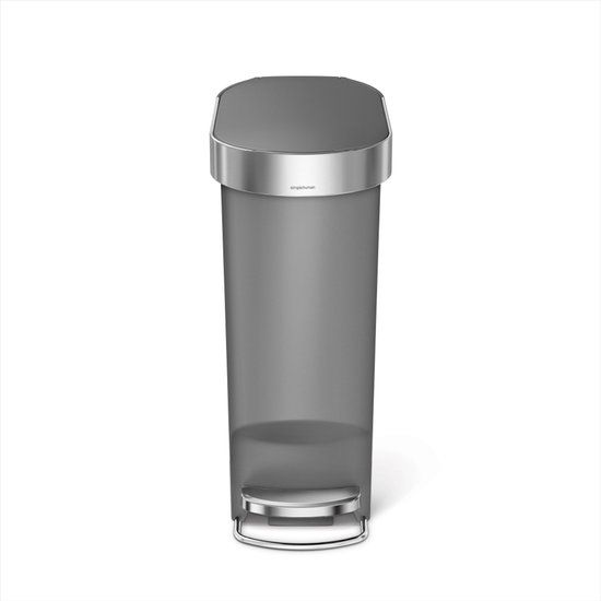 simplehuman Slim Afvalemmer 40 Liter - Kunststof - 0838810022833