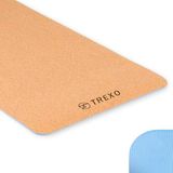 TREXO Yoga kurk TPE yogamat 61 x 183 cm 6 mm dikte