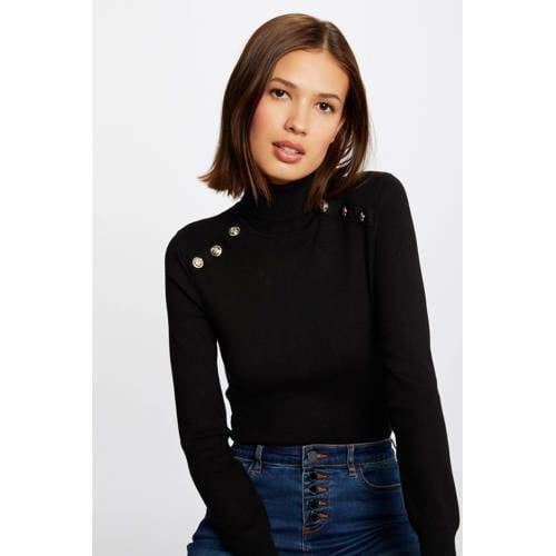 Morgan fine knit sweater black