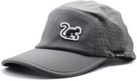 Surf Monkey 5-panel sportpet - Hardlooppet - Gerecycled - Sneldrogend / Volwassenen / One size (Grijs)