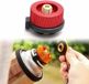 Adaptateur de bouteille de gaz universel pour appareils de camping - Adaptateur rouge avec embout - Connexion pour appareils de camping - Adaptateur pratique pour cartouches de gaz