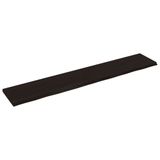 VidaXL Tafelblad 60x40x(2-4)cm behandeld massief eikenhout donkerbruin
