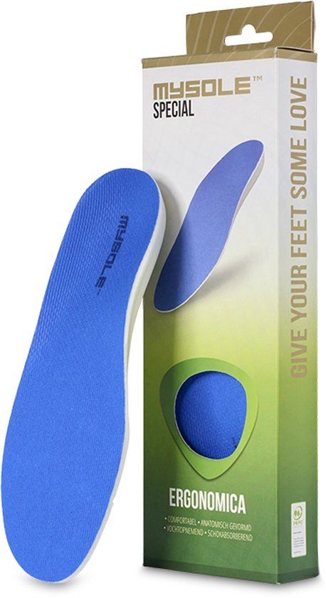 Mysole Special Ergonomica Inlegzolen - Maat 48 - Unisex - Blauw/Veelkleurig