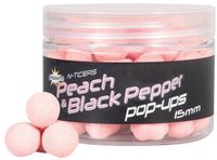 Dynamite Baits N-Ticers Pêche & Poivre Noir Pop-Ups 15mm