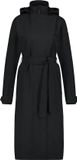 AGU Trench Coat Long Regenjas Urban Outdoor Dames - Zwart - S
