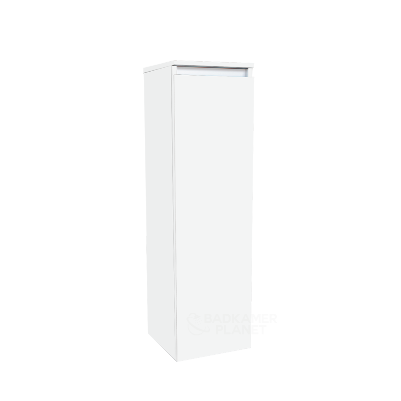 Badkamerplanet Half Hoge Kolomkast 120 cm Hoogglans Wit