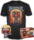 Funko Pop! Tee Box Marvel: DeadPool (Heavy Metal) Guitar Metallic Special Edition Exclusive - Taille M