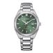 Citizen BM7620-83Y Horloge - Staal - Zilverkleurig - Groene Wijzerplaat - Ø 38 mm